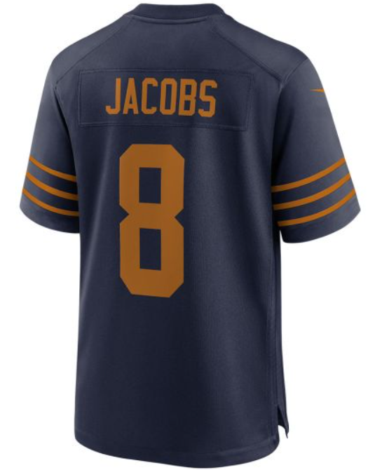 Men 2025 Green Bay Packers 8 Jacobs blue Classic Nike game NFL Jersey